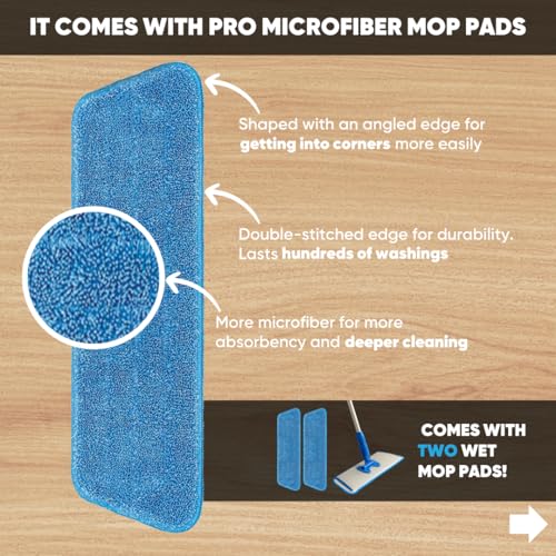 Microfiber Wholesale CINCHMMS-LVP 18 Inch Luxury Vinyl Plank Floor Mop thumb #3