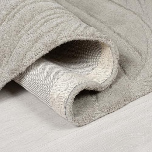 Image of Woolen Modern Collection Tufted Carpet for Living Room Bedroom and Hall Size 6 x 8 Feet Color Multi-4