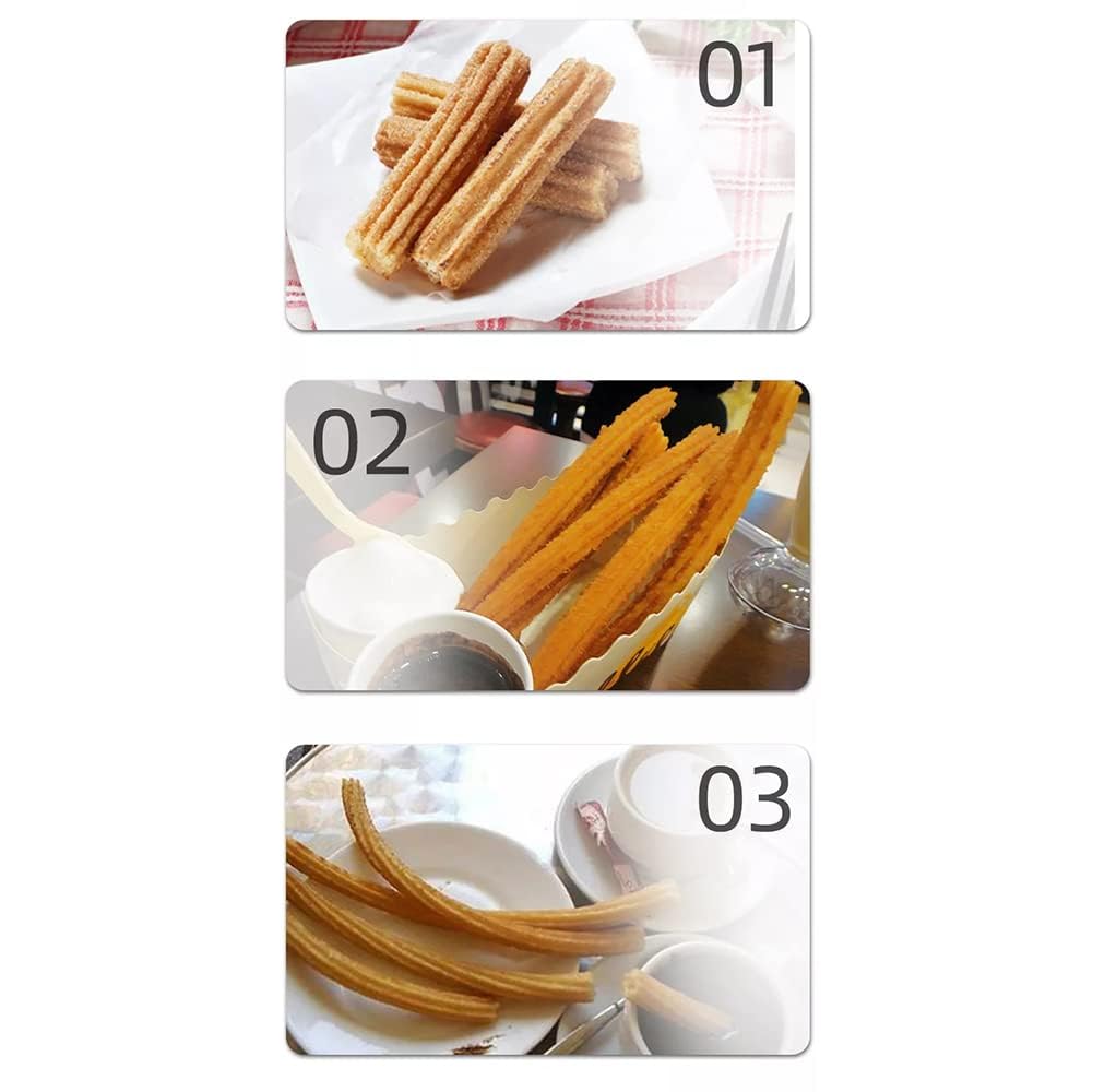 Ręczny przyrząd do churro 2 l, Churrera ze stali nierdzewnej z 5 formami, pionowa konstrukcja do kuchni, restauracji, fabryki żywności, gotowania piekarni