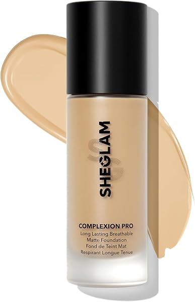 SheGlam Complexion Pro Long Lasting Breathable Matte Foundation 30 ml, Sand