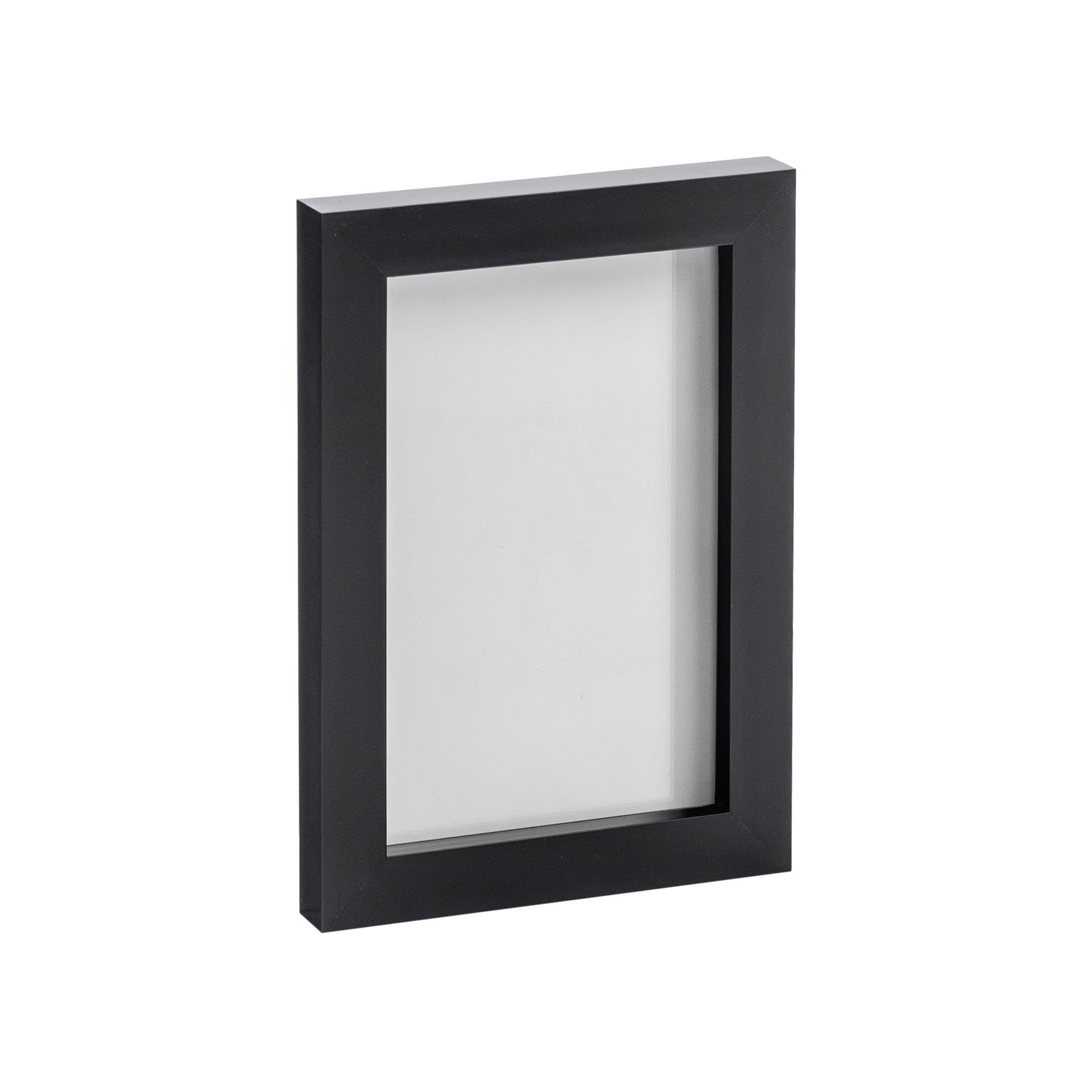 Nicola Spring Photo Frame - Fits Photo Size 4 x 6 (10 x 15cm) - Pack of 1 - Black Picture Frame Wall Mounted Small Portrait Photo Frame with Stand Freestanding Photo Certificate Display Poster Frame