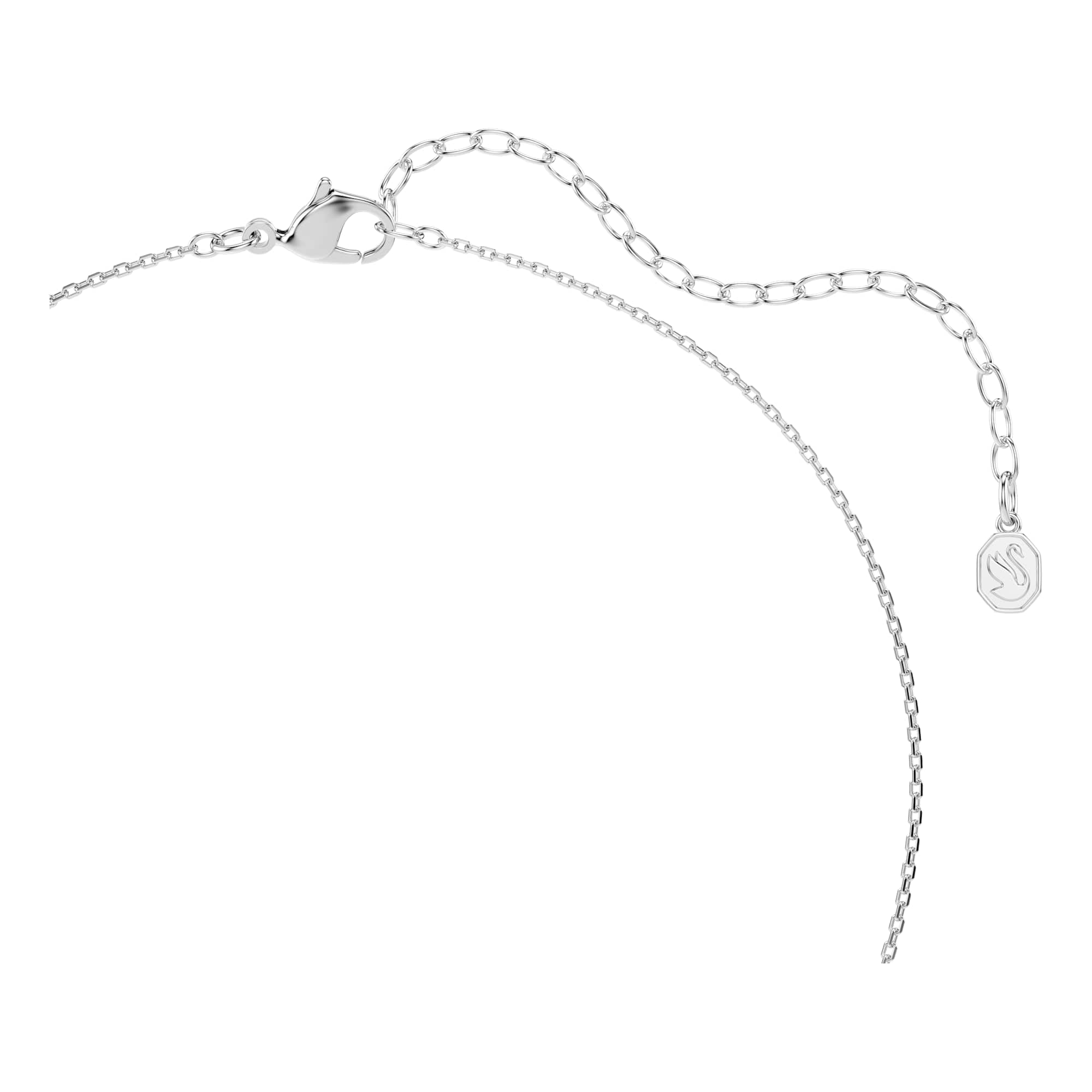 Swarovski Symbolica Kolekcja, Szlif okrągły, Pavé, Podkowa, Niebieski, Powlekany rodem