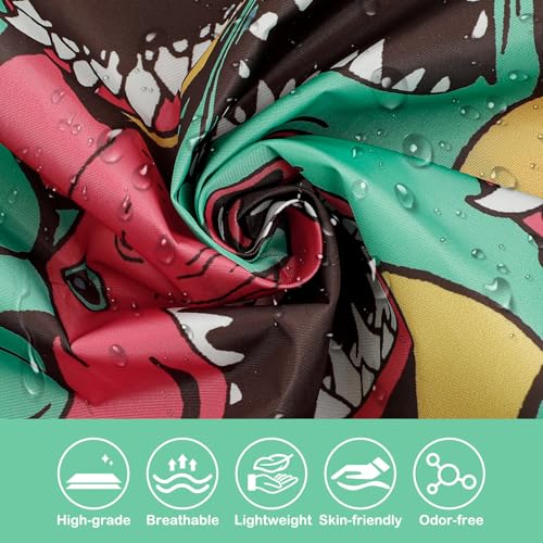 Kids Rain Poncho Cute Reusable Raincoat Light Waterproof Hoodie Jacket for Girls2