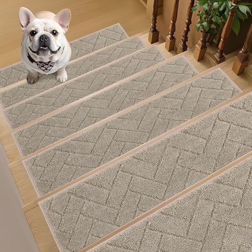 Taicans Stair Treads Non Slip For Wooden Steps Indoor,Carpet Runners For Wood Stairs With Self