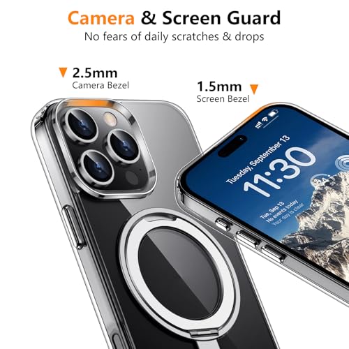 Anneau magnétique compatible iPhone 16 Pro Max 6,9 2024 transparent - 4