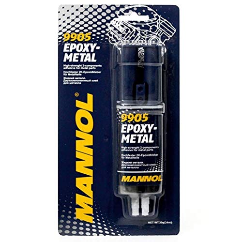 MANNOL 2 x 2K Epoxy Metal Adhesive Wood Glue Filler Crack Filler 172 g