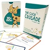 OutdoorBengal The Click Crusade Cat Clicker Training Card Game for Pet Training with Clicker - Train Cats to do Tricks, Improve Communication and Bond with Your Cat (Clicker Trainer not Included)