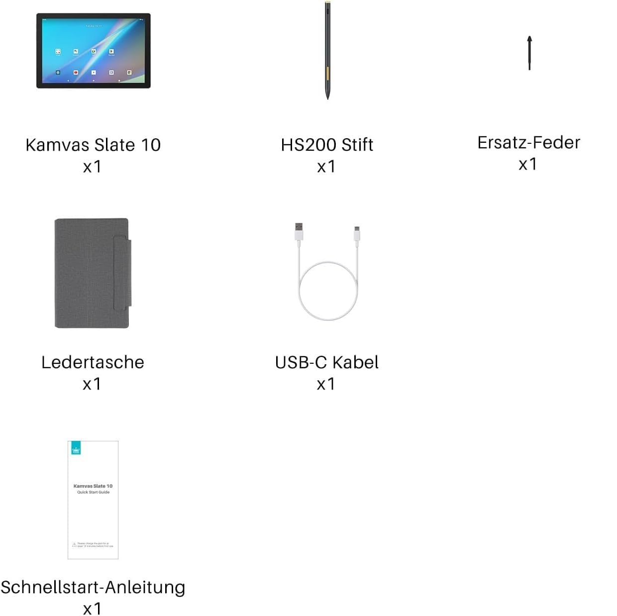 HUION Kamvas Slate 10 Grafiktablett mit Display ohne PC, 10,1 Zoll Kunsttablett, Standalone Zeichentablett mit Stift, Volllaminiertem Bildschirm, Android 12, 8GB+128GB für Künstler Anfänger