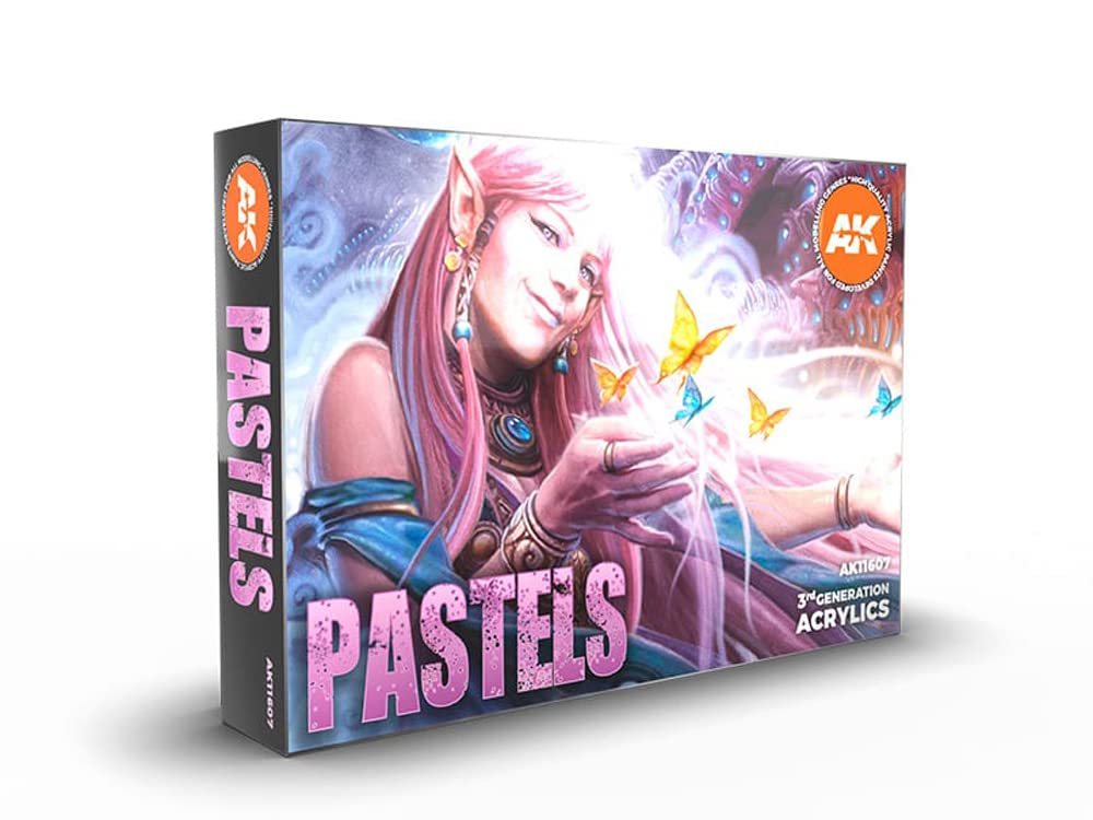 Pastels Colours Set - AK Interactive Acrylic 3g Paints- AK11607