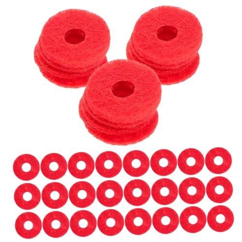 Garneck 90pc Piano Felt Discs Balance Washers Piano Spare Parts for Adjustment Maintenance Felt Pads Tuning Tool Kit