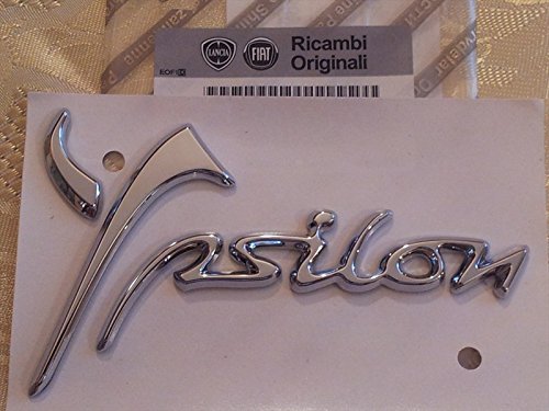  SCRITTA STEMMA LANCIA YPSILON Y DAL 2011 AL 2016 ORIGINALE POSTERIORE logo SIGLA FREGIO