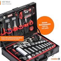 Meister Werkzeugkoffer 135-teilig – Stabiler Alu-Koffer – Premium – Gefüllt – Ansicht 2