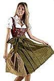  Trachtenpoint Dirndl F6021 mit Bluse und Schürze 3 teilig, Größe 48