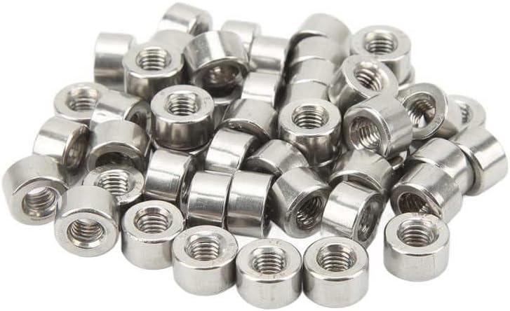 Cylindrical Coupling Nut Coupling Nut Set Wear Resistant M5 for Pipeline Maintenance