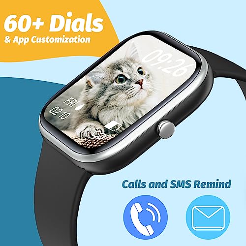 Fitness Tracker Watch for Kids, IP68 Waterproof Kids Smart Watch with 1.5" DIY Dials 19 Sport Modes, Pedometers, Heart Rate, Sleep Monitor, Great Gift for Boys Girls Teens 6-142