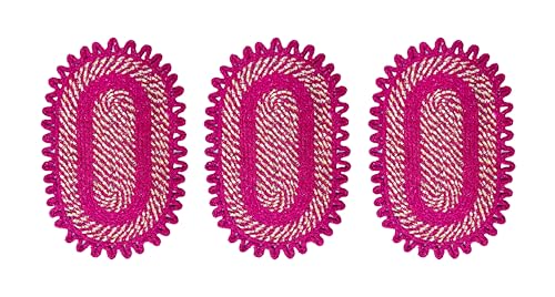 Image of Cotton Doormat for Home |Handmade Cotton Doormat | Quick Dry, Washable Door Mat for Home, Bathroom & Bedroom (40x60 cm, Pink-3)