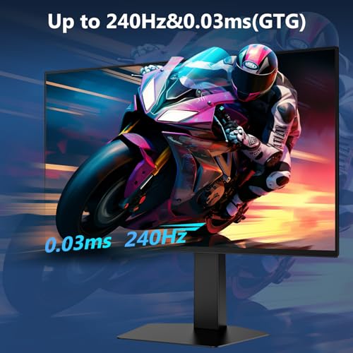 Image of Z-Edge 27 inch 1440P OLED Gaming Monitor, 2K QHD 240Hz Monitor, 0.03ms GTG Computer Monitor, 1500000:1 Contrast Ratio, 120% sRGB, 1.07B Colors, X27 Frameless Bezel, Height Adjustable, DPx2, HDMI x2