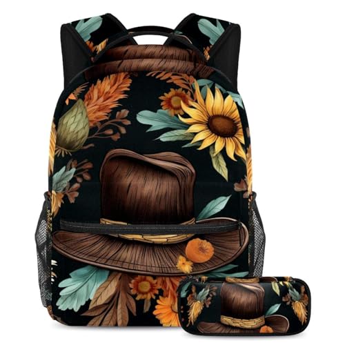 Cartable Thanksgiving avec trousse pour adolescent et enfant
