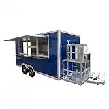 Individueller mobiler Lebensmittelanhänger mit Küchenausstattung Layout für Kaffee, Kuchen und Eisverkäufer