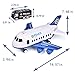 FUN LITTLE TOYS Airplane Toys with 6 Police Die-cast Toy Cars and Accessories, Police Airplane Play Vehicle Set for Kids Gifts, Toys for 3,4,5 Year Old Boys