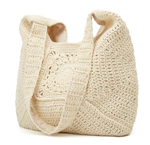 Epsion Women Straw Beach Bag Casual Bucket Tote Summer Woven Handbag Shoulder Bag Shopping Travel 20254