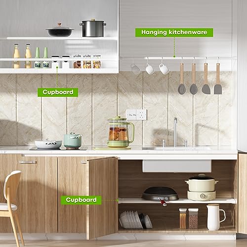 Image of Tension Rods for Windows 28 to 48 Inch Curtain Rods No Drilling White Tension Curtain Rod TSmall Shower Spring Rods Adjustable Curtain Rod Short Shower Tension for Closet, Doorway