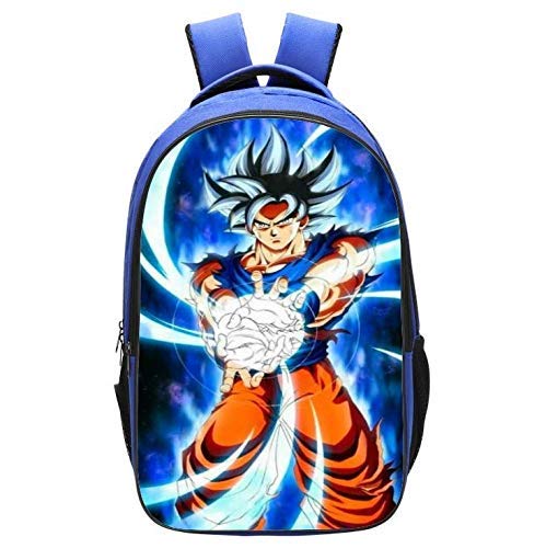 PPWYY Mochila Casual Escuela De Dragon Ball Dibujos Animados Anime Goku Doble Capa Niño