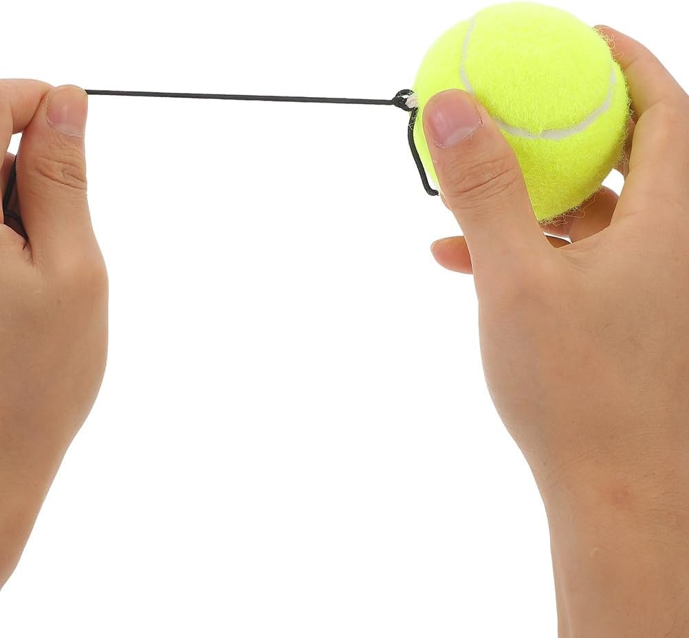 3 Pcs Tennis Trainer Rebound Ball with String for Solo Practice Lightweight Training Tennis Trainer Rebound Ball Indoor Train Device for Beginners and Adults