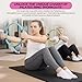 Seenelling 18 Pcs Pilates Ring and Ball Set with Resistance Bands Home Workout Pilates Equipment 11.8 Inch Magic Circle with Padded Handles, Mini Ball for Strength, Toning and Flexibility (Multicolor)
