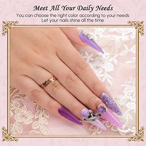 Aokitec Thin Pink Acrylic Powder Set For Nails, Professional Acrylic Nail Powder,Lasting Acrylic Powder For Extension French Nail Art, Acrylic Nail Supplies Sets For Nails Beginners Or Salon (0.35 Oz) #TOP2