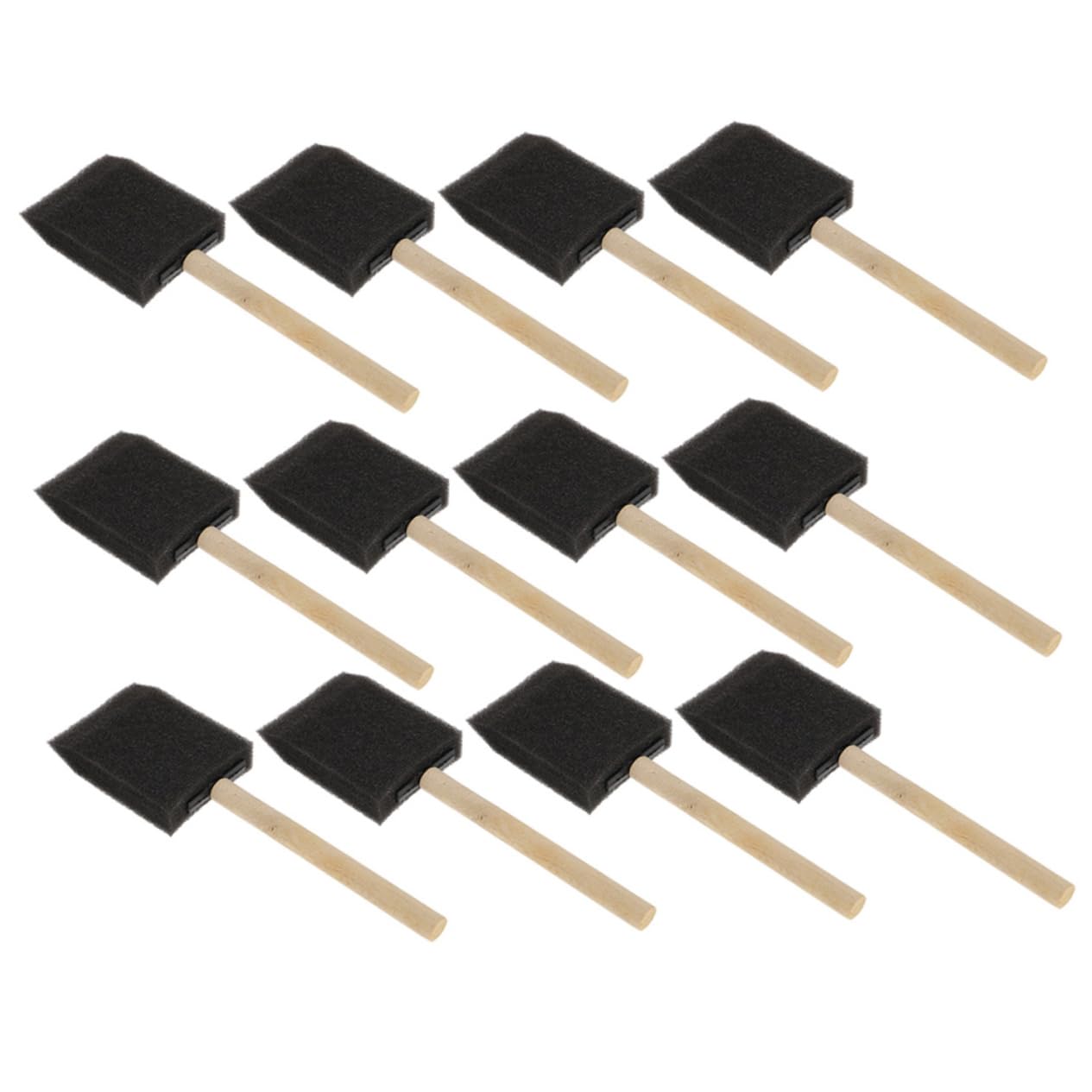 jojofuny 12Pcs DIY Painting Sponge with Handles Versatile Sponge Paint Brushes for Art Projects Easy to Clean and Carry for Creative Painting Activities