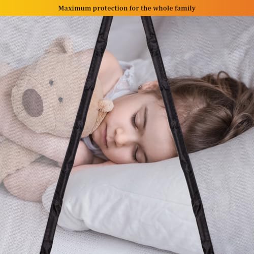 HOOMEE LightView Fliegengitter Tür für Balkontüren 80x210cm, Magnetvorhang für Zuverlässigen Insektenschutz, Lichtdurchlässiges LV-Gewebe, Kleine Magneten für Perfekte Schließung, Nicht Kürzbar