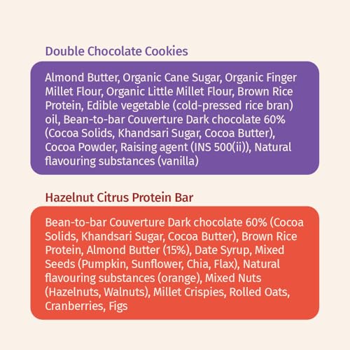 Image of The Good Kind Double Chocolate Cookies (1 Pack) & Hazelnut Citrus Protein Bar (2 Pack), Plant Based Cookies & Bar, Perfect for Snacking, Gluten Free, Palm Oil free & Vegan (Combo Pack of 3)