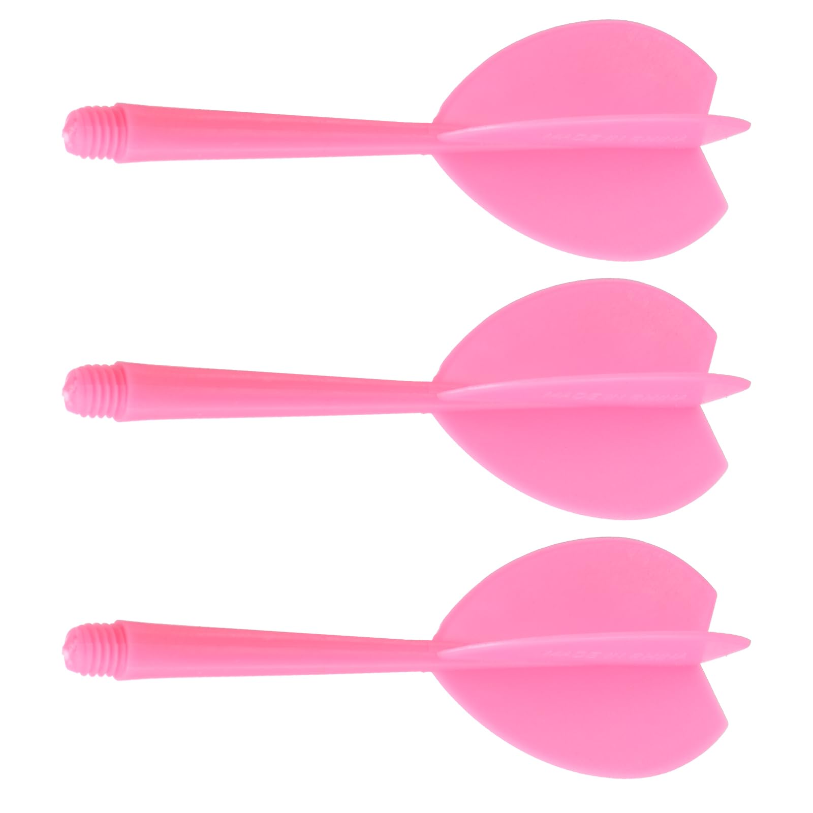 M METERXITY 3 Pack Integrated Dart Shaft and Flights-One-Piece Dart Accessories, Plastic Anti-Fall, Apply to Soft Tip Darts and Steel Tip Darts (6mm, Pink)
