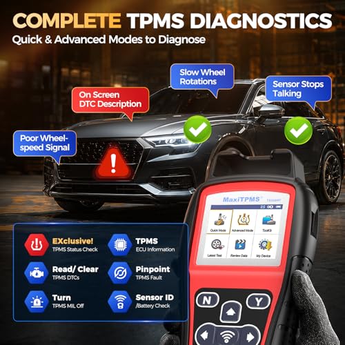 Autel MaxiTPMS TS508WF TPMS Relearn Tool, 2026 WiFi Ver. of TS508 TS501 TS408S TS601, Activate/Relearn/Diagnosis All Sensors, Program Autel MX-Sensor 315/433MHz, Read/Clear DTCs Quick & Advance Mode by Autel - Image 6