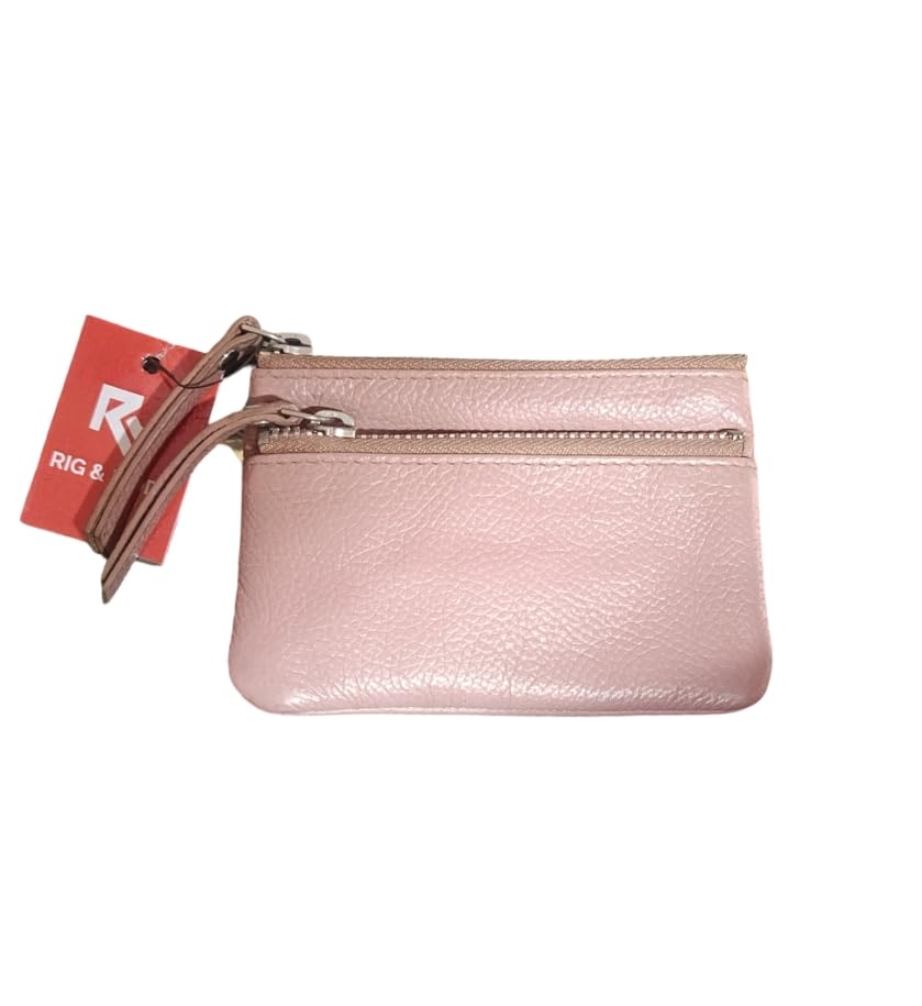 Rig & Mode Women's Zip Wallet Pink Leather-picture-15