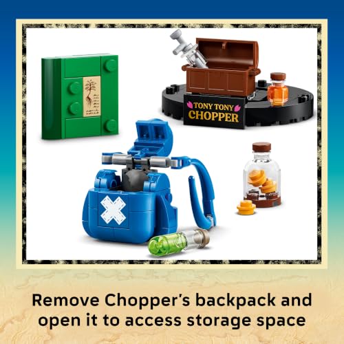 LEGO ONE PIECE Tony Tony Chopper 75643 | Building Toys for Boys & Girls, Ages 9+, Display Set for Bedroom or Book Shelf, 577 pieces, Gift for Birthdays - image 5