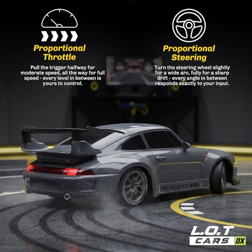 L.O.T TOYS Flare Premium RC Drift Car 4WD 20Kmph Burnout Grey - Image 5
