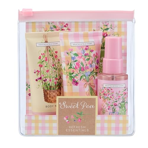 Kit soins corporels Sweet Pea mini crème mains et douche