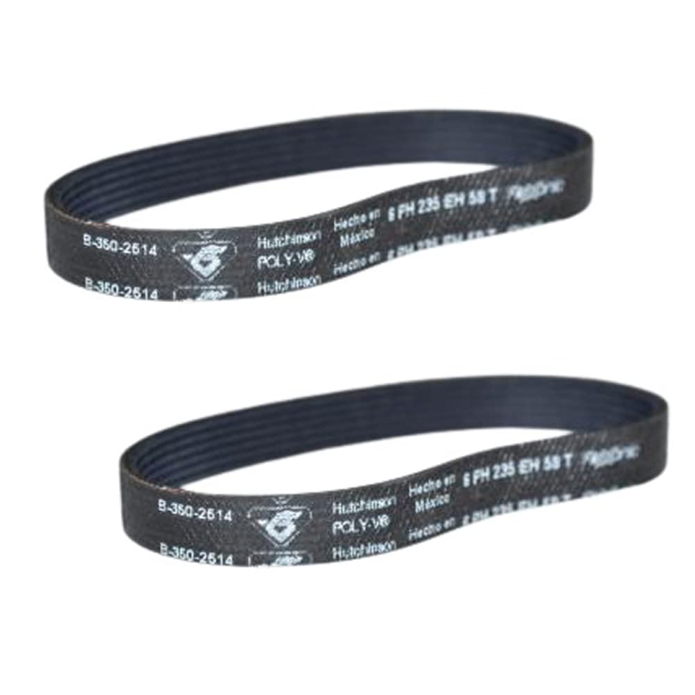 Replacement Part for Cen-Tec Vacuum Cleaner Grooved Belts 2 Fits CPB100 Model # Compare to Part B350-2514