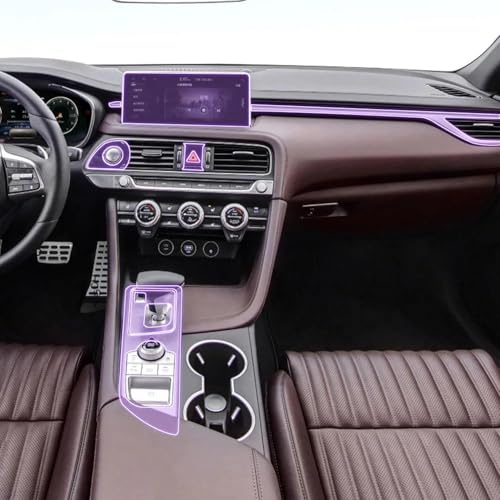 Film PPF de protection Genesis G70 console centrale haute finition