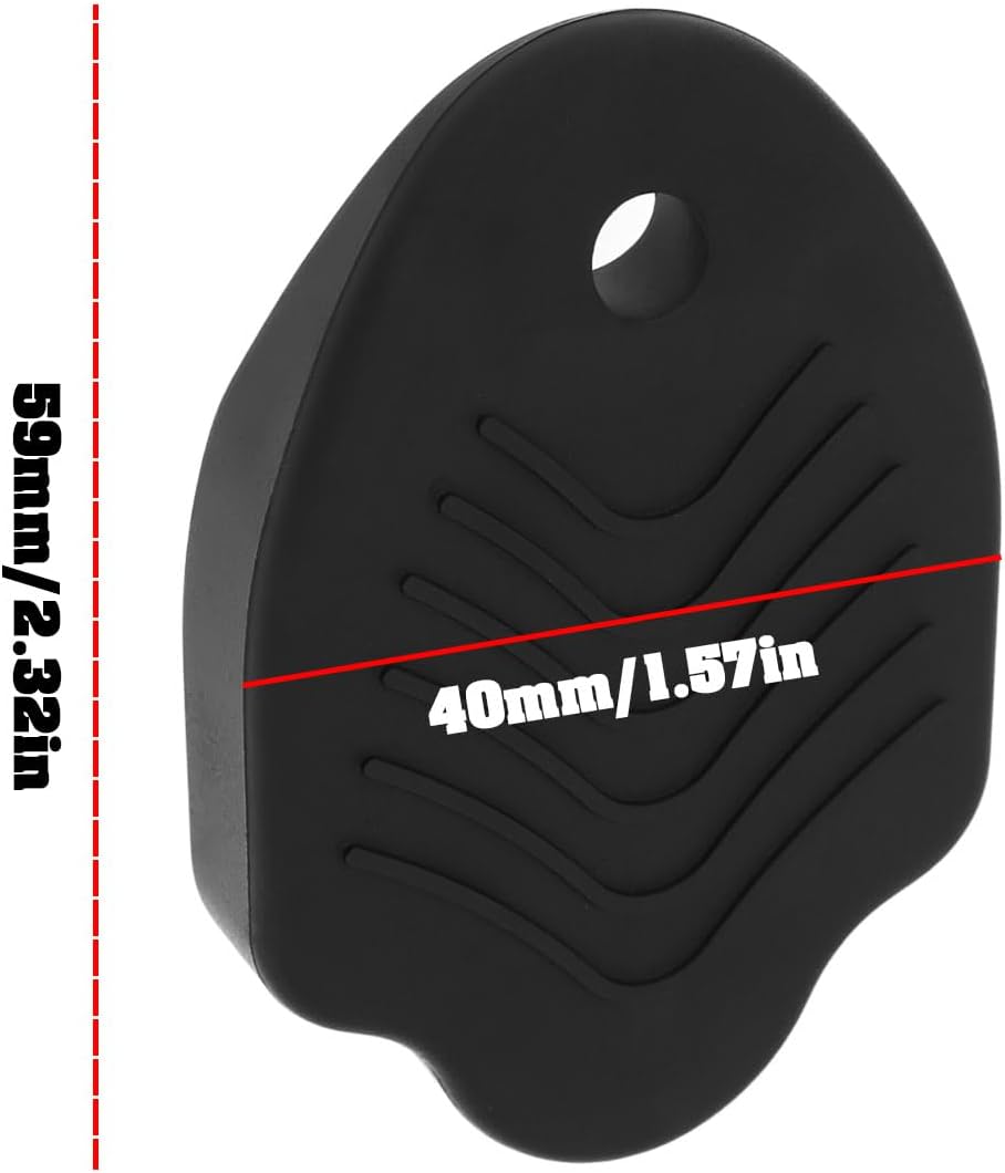 1 Pair Rubber Cleat Covers Mountain Bike Self Locking Pedal 59x40mm Compatible with MTB