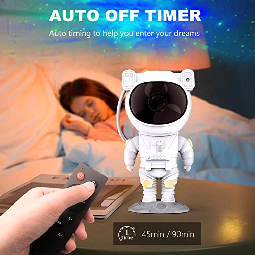 Toall Star Projector Galaxy Night Light, Astronaut Space Light Projector, Ceiling Projector Lamp With Timer And Remote Control, Star Lights For Bedroom, Best Gifts For Children And Adults #TOP4