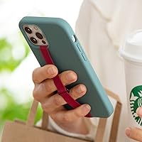 Vista 2 de Correa de dedo en forma de C con clip para teléfono, correa de silicona para teléfono celular Sinjimoru para estuche de teléfono con clip como