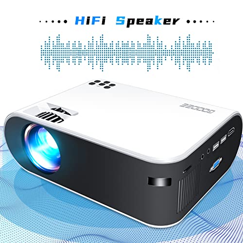 Mini Projector, Goodee W18 Wifi Projector With Synchronize Smartphone Screen With 1080P Support Outdoor Movie Projector Compatible With Ios/Android/Pc/Tv Stick, Hdmi Usb Av Tf, Indoor & Outdoor Use #TOP5