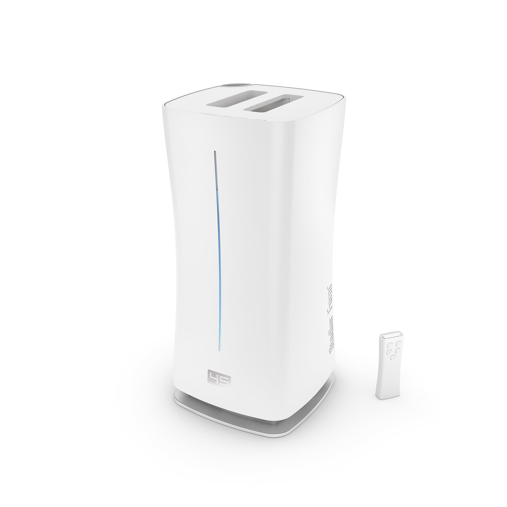 Stadler Form’s Eva Humidifier with WiFi, External Humidity Sensor, Automatic Mode, for Rooms of up to 860 sq ft, Ultrasonic Nebuliser, Dimmable LEDs, Suitable for Fragrant Oil, White