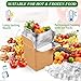 Honoson 2 Pcs Thermal Insulated Shipping Boxes for Frozen Food with Ice Pack and Aluminum Foil Liner for Shipping Big Cold Pack Cooler Mailing Boxes for Moving Hot Frozen Food (6'' X 5'' X 6.5'')
