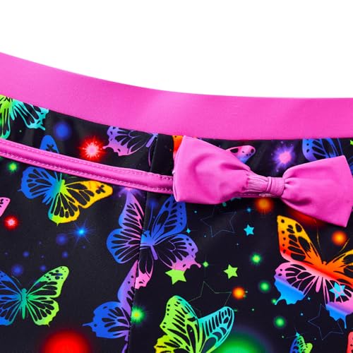 Image of UNIFACO Girls Swimsuits Two Piece Tankini Bathing Suits Boyshort Summer Beach Rash Guard Swimwear for 4-13T