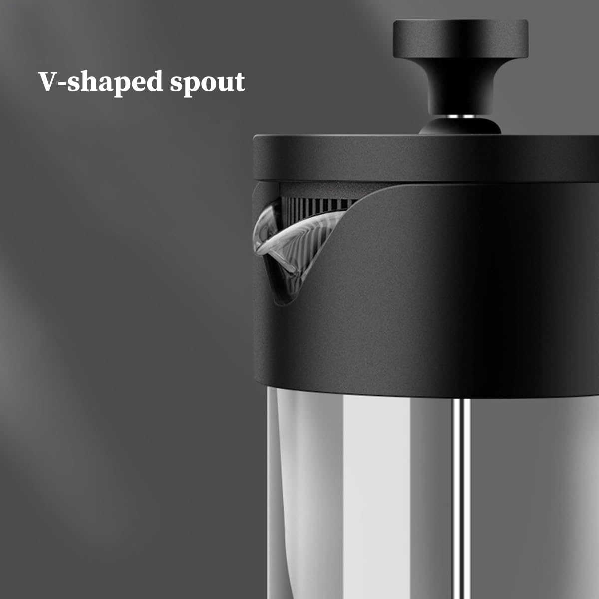 Ekspres Do Kawy Typu French Press, Ekspres Do Kawy Typu French Press Z 3-poziomowym Systemem Filtrów, Stal Nierdzewna, Odporne Na Zimno I Ciepło Szkło Borokrzemianowe(750ml)