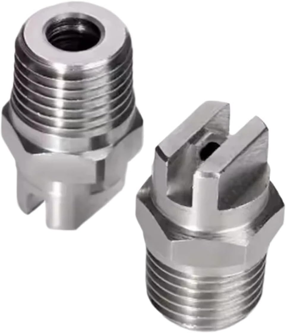 Flat Fan Spray Tip, Flat Fan Nozzle 1/4 BSPT Stainless Steel 15-120 Degree(11002 1l4)